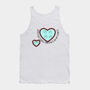 Every Cat Leaves Pawprints on my Heart Tank Top